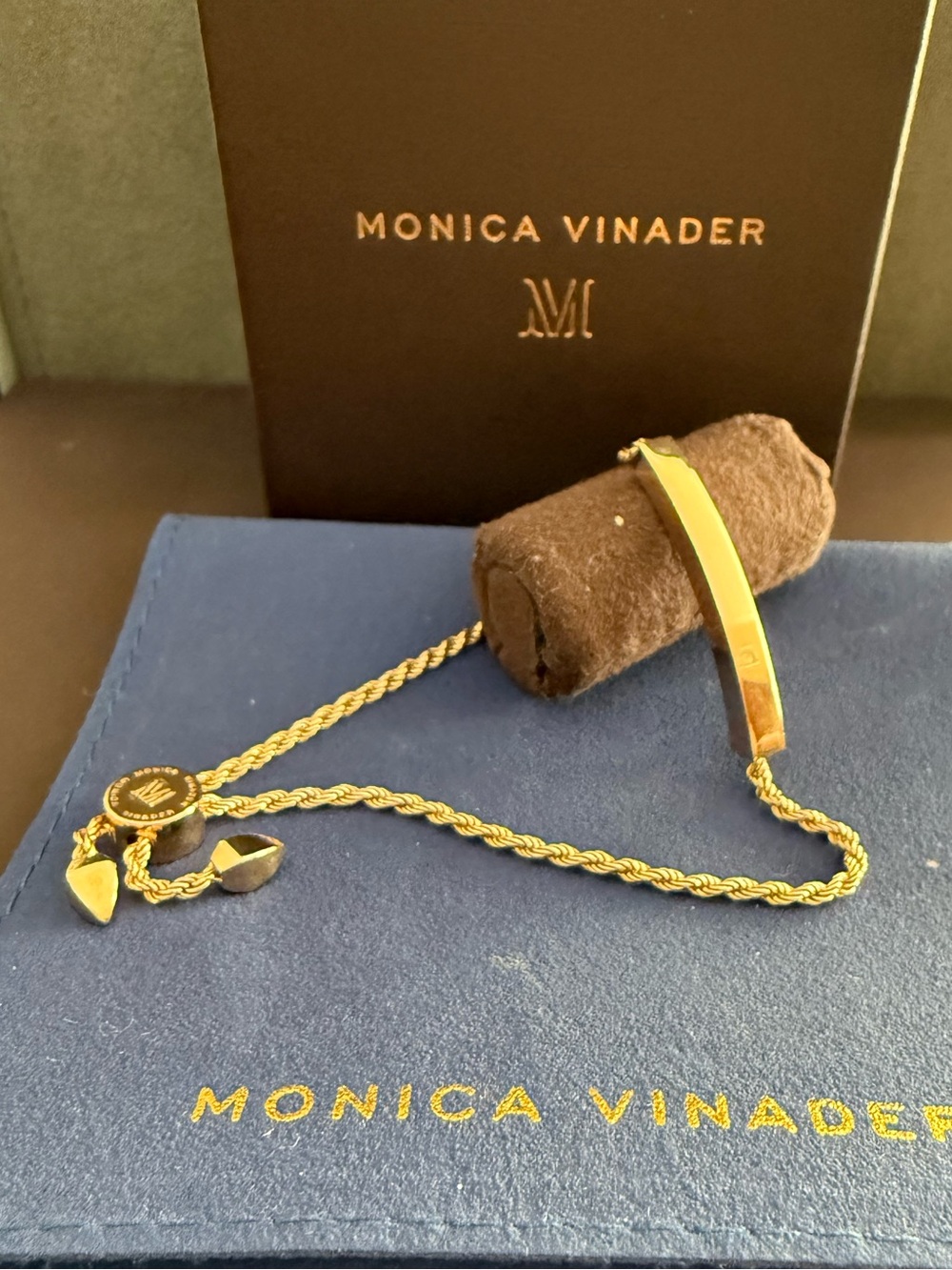 Monica Vidader Linear Chain Friendship Bracelet
18k Rose Gold Vermeil
